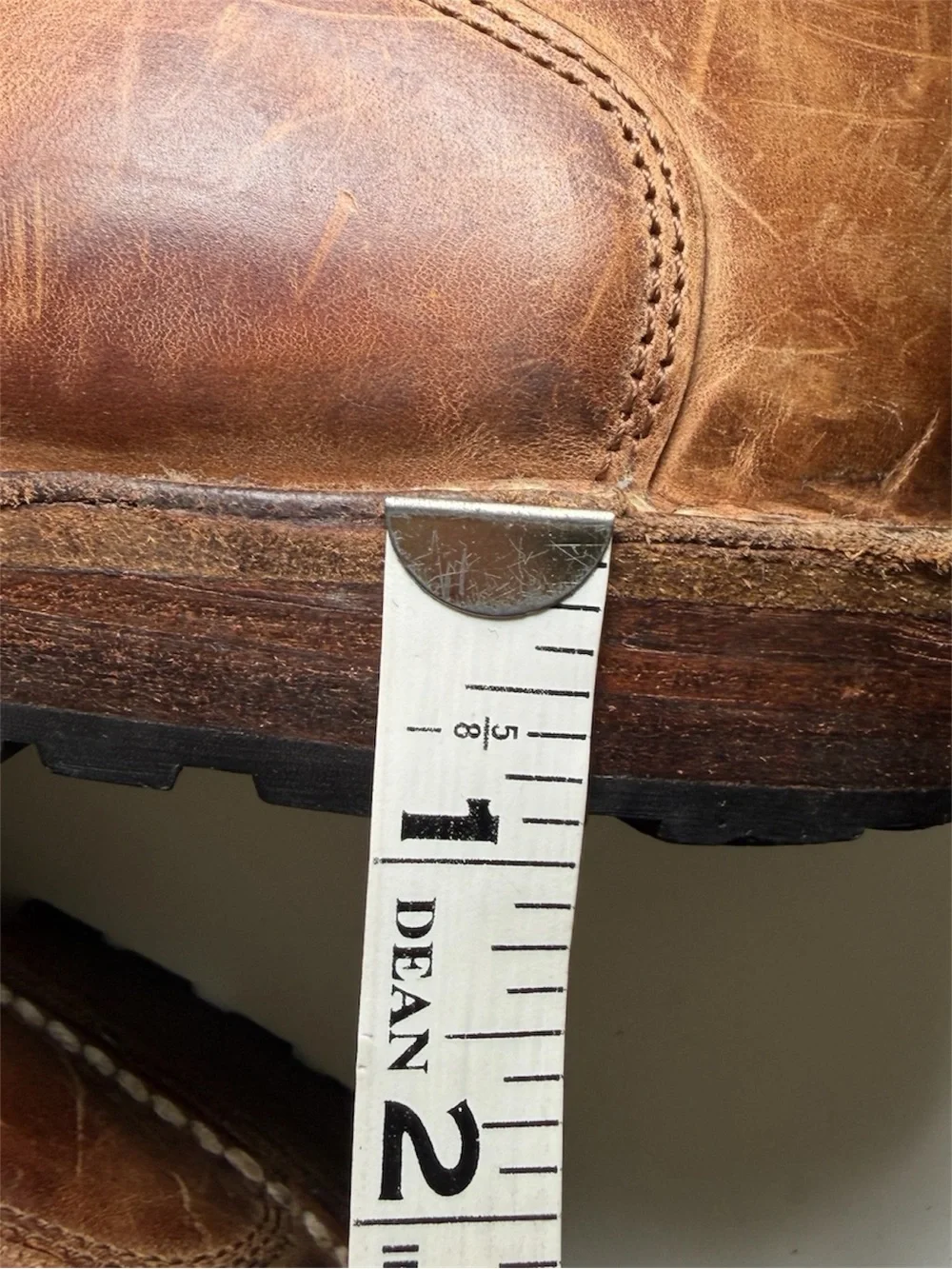BED STU Brando Leather Wingtip Oxfords Men’s 10 Brown Distressed Cobbler Series